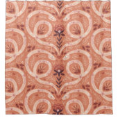 Folk Bloemenslang: symmetrisch  Douchegordijn (Voorkant)