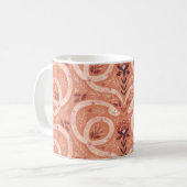 Folk Bloemenslang: symmetrisch Koffiemok (Voorkant links)