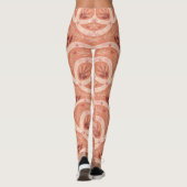 Folk Bloemenslang: symmetrisch  Leggings (Achterkant)