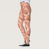 Folk Bloemenslang: symmetrisch  Leggings (Links)