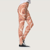Folk Bloemenslang: symmetrisch  Leggings (Rechts)