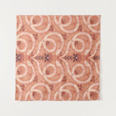 Folk Bloemenslang: symmetrisch Wandkleed (Voorkant (horizontaal))