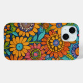 Folk Bloom Harmony Art Case-Mate iPhone Case (Achterkant (horizontaal))