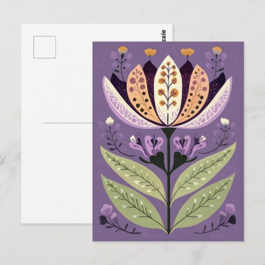 Folk Bloom No.255 Briefkaart (Voorkant / Achterkant)