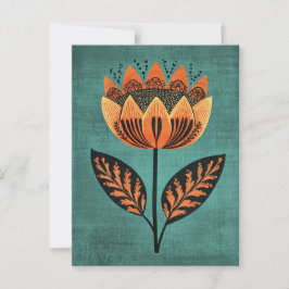 Folk Bloom No.256 Briefkaart