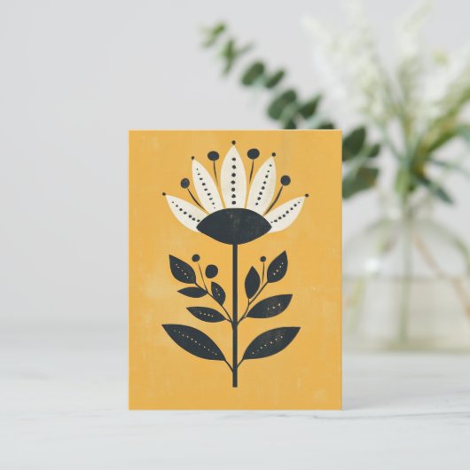 Folk Bloom No.257 Briefkaart (Staand voorkant)