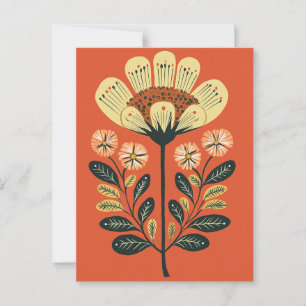Folk Bloom No.258 Briefkaart