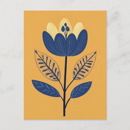 Folk Bloom No.259 Briefkaart (Voorkant)