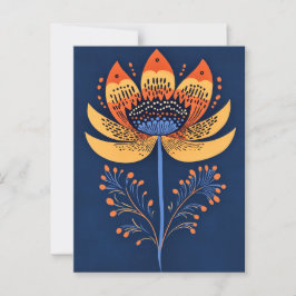 Folk Bloom No.261 Briefkaart