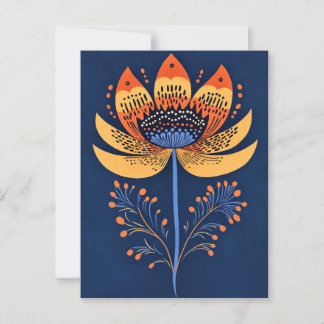 Folk Bloom No.261 Briefkaart