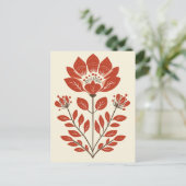 Folk Bloom No.262 Briefkaart (Staand voorkant)