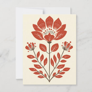 Folk Bloom No.262 Briefkaart