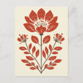 Folk Bloom No.262 Briefkaart (Voorkant)