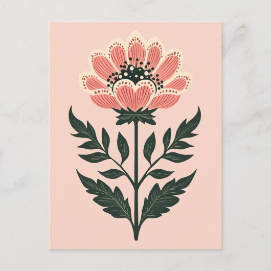 Folk Bloom No.263 Briefkaart (Voorkant)