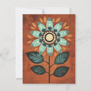 Folk Bloom No.266 Briefkaart