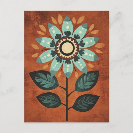 Folk Bloom No.266 Briefkaart (Voorkant)