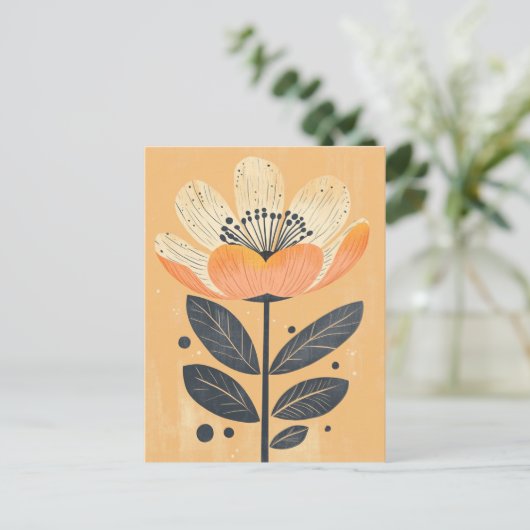 Folk Bloom No.267 Briefkaart (Staand voorkant)