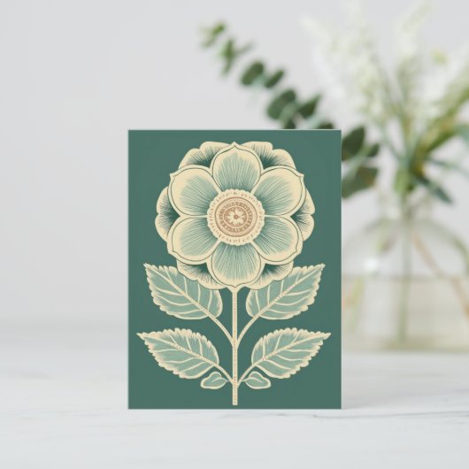 Folk Bloom No.268 Briefkaart (Staand voorkant)