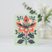 Folk Bloom No.271 Briefkaart (Staand voorkant)