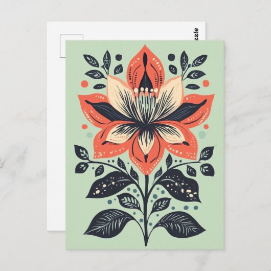 Folk Bloom No.271 Briefkaart (Voorkant / Achterkant)