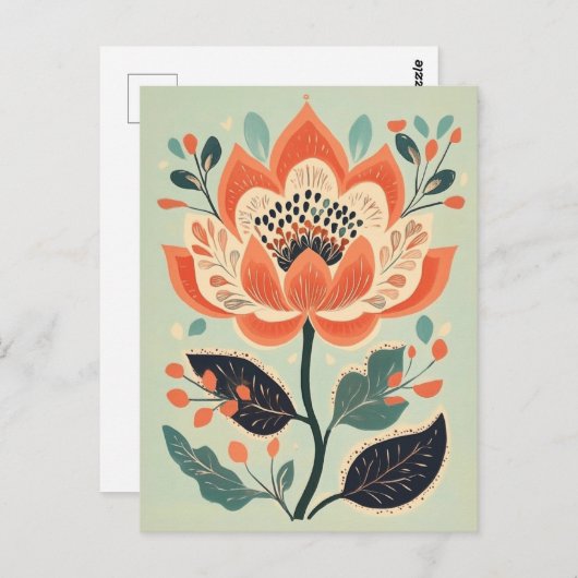 Folk Bloom No.275 Briefkaart (Voorkant / Achterkant)