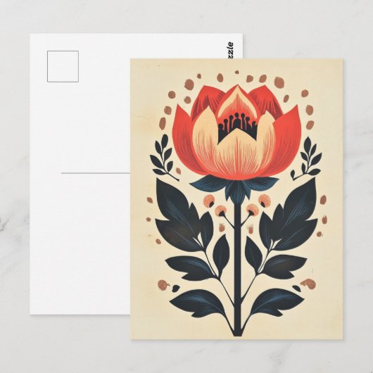 Folk Bloom No.277 Briefkaart (Voorkant / Achterkant)