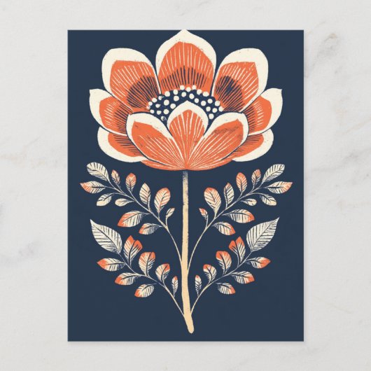 Folk Bloom No.278 Briefkaart (Voorkant)