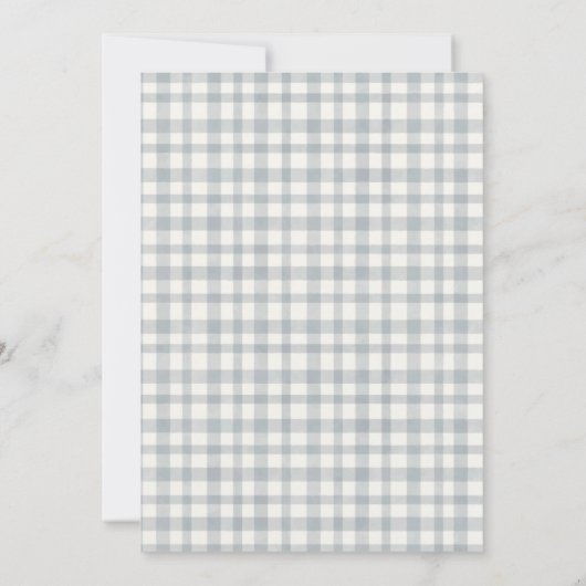 Folk Boerderij Floral Birdie First Community Invit Bedankkaart (Achterkant)