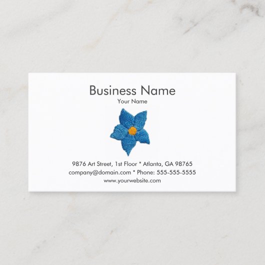 Folk borduurwerk visitekaartje sjabloon (Voorkant)