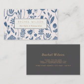 Folk Botanical Print Visitekaartje (Voorkant / Achterkant)