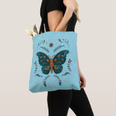 Folk Butterfly Custom Canvas tas (Dichtbij)