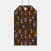 Folk coffee badge — cacao, karamel & leisteen cadeaulabel (Achterkant)