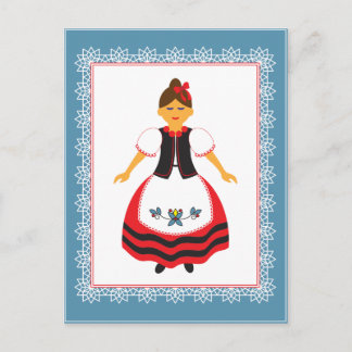 Folk Costume Briefkaart