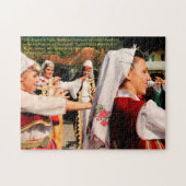 Folk Dancers in Tuzla Bosnië Legpuzzel (Horizontaal)