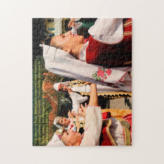 Folk Dancers in Tuzla Bosnië Legpuzzel (Verticaal)