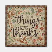  Folk Dankbare Quote Inspirivity Magnet (Voorkant)