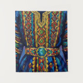 Folk design creatie met veel kleuren wandkleed (Voorkant)