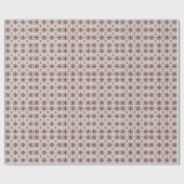 Folk Diamond Cross Stitch Seamless Pattern Cadeaupapier (Vlak)