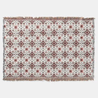 Folk Diamond Cross Stitch Seamless Pattern Deken