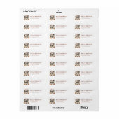 Folk Dogs Retouradreslabels Etiket (Full Sheet)