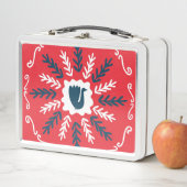 Folk Doodle Art Kerst Tegel (In situ)