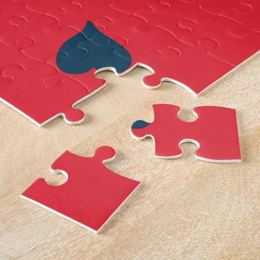 Folk Doodle Art Kerst Tegel Legpuzzel (Zijkant)