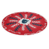 Folk Doodle Art Kerst Tegel Snijplank (Hoek)