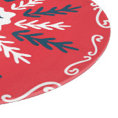 Folk Doodle Art Kerst Tegel Snijplank (Hoek)