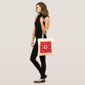 Folk Doodle Art Kerst Tegel Tote Bag (Voorkant (model))