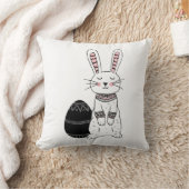 Folk Easter Bunny Rabbit Sierkussen (Deken)