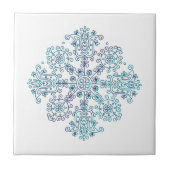 Folk Embroidery Mandala Tegeltje (Voorkant)