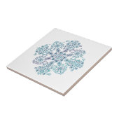 Folk Embroidery Mandala Tegeltje (Zijkant)