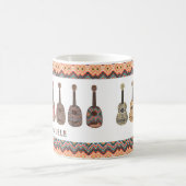 Folk Etnisch Geometrisch Patroon Ukulele Mok (Center)