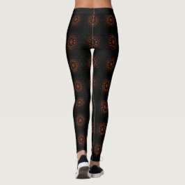 Folk Fire Tapestry Leggings